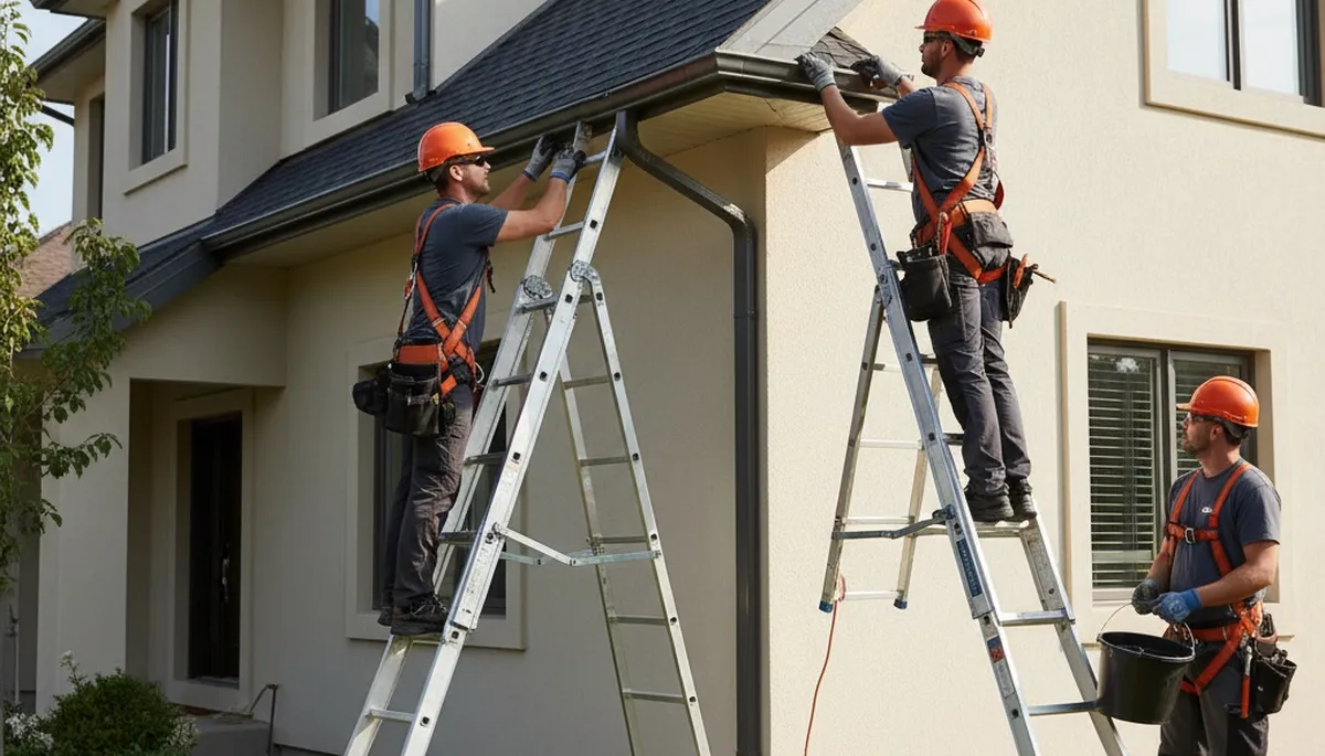 Columbus, OH gutter repair by FX Remodeling & Exteriors for leaks, sagging, and storm damage
