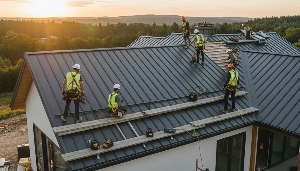 Metal roofing installation in Columbus, OH by FX Remodeling & Exteriors for durable Ohio weather protection
