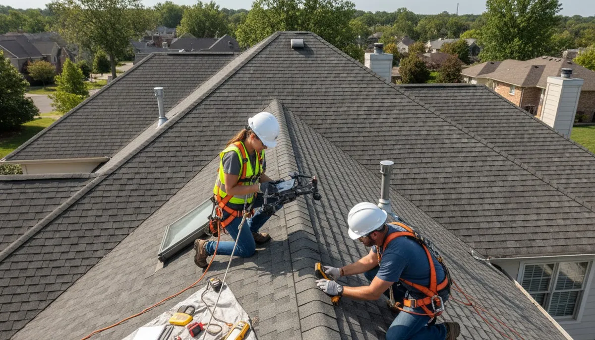Roof inspection in Columbus, OH by FX Remodeling & Exteriors for siding and weather damage assessment