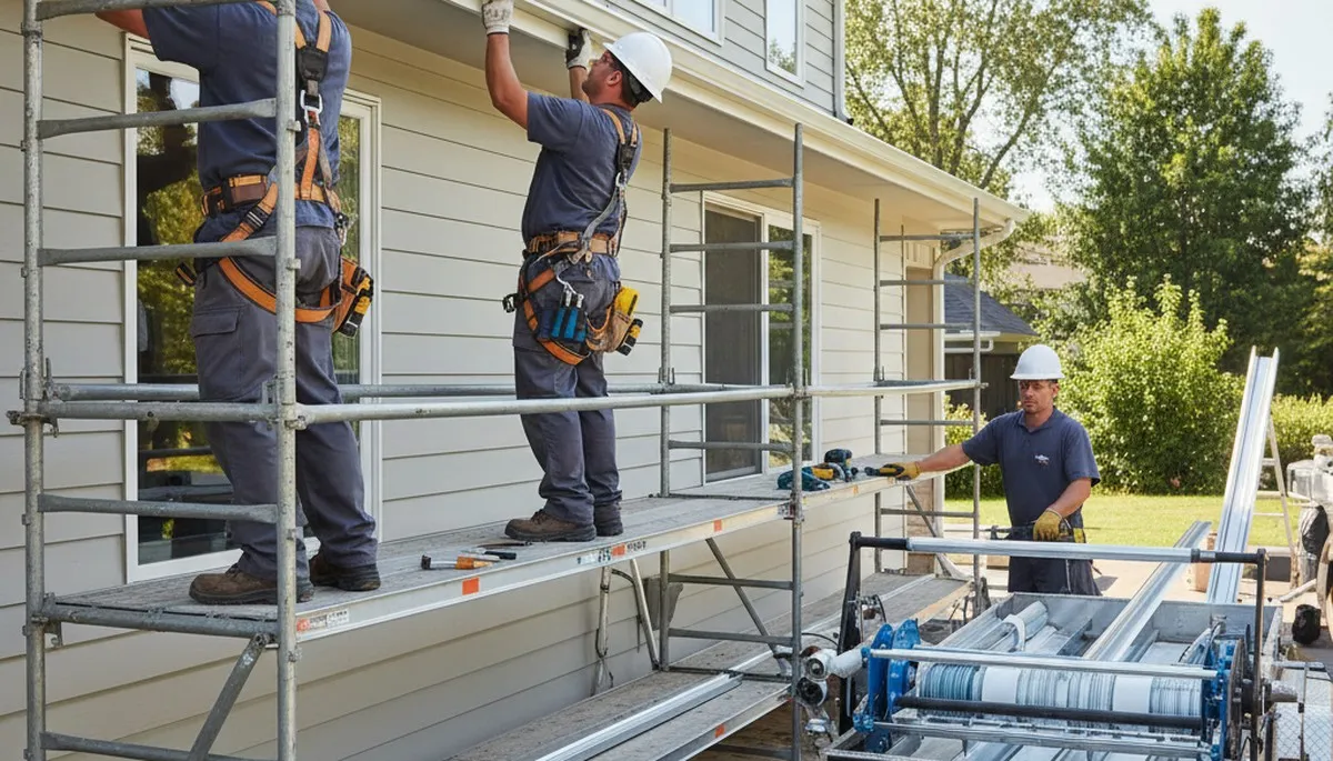 Seamless gutter installation in Columbus, OH for home protection by FX Remodeling & Exteriors